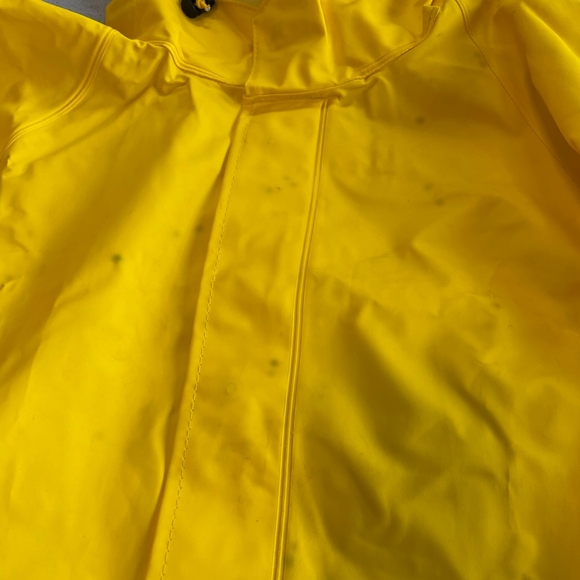 Helly Hansen workwear MANDAL WATERPROOF JACKET yellow men's size SMALL - Picture 4 of 7